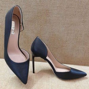 Size 9 Black Croc Primark High Heel Shoes